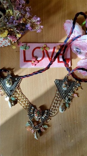 diy neckless from old boho jewellery#diyjewelry #fashionhacks