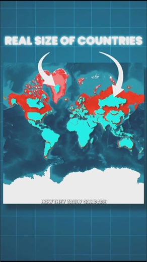 GeoSnaps | 😡The Biggest Map Lie!! Follow For More @geo_snapss CONTEXT: The world map you’ve been seeing your entire life is lying to you — and... | Instagram