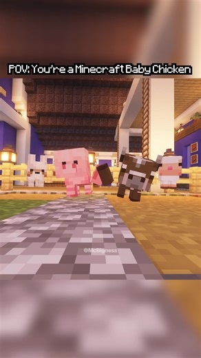 Experience Life as a Baby Chicken in Minecraft