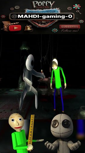 BLANKY BLANKZ vs. BALDI! 📏 Funny Fatality Showcase | MK9 Poppy Playtime Mod #shorts