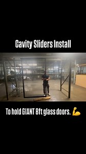 Sliding into sleek design 👌 Check out this smooth @cavitysliders install for giant 8ft doors. #CavitySliders #pocketdoor #interiordesign #homeimprovement #spacesaver #modernliving #smartdesign #renovationideas #constructionlife | Monsma Marketing Corporation
