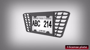 Rear License Plate Frame Fit for Corvette C8 Z06 E-Ray 2023-2025 Glossy Aluminum and Black Carbon Fiber License Plate Frames