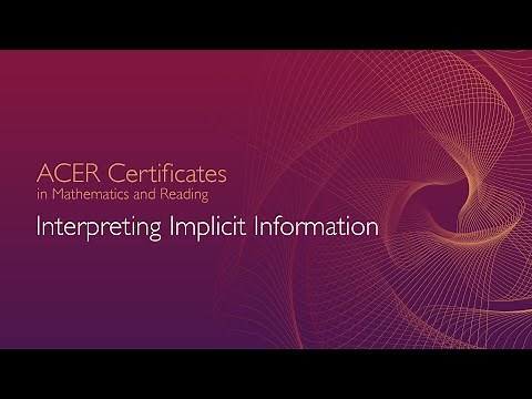 Interpret implicit information in a narrative text