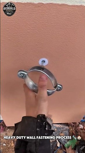 Strong Wall Anchor Installation Guide 🔩🛠️ #Construction #DIY