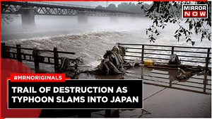 Typhoon Khanun slammed into southern Japan, leaving 2 dead in Okinawa. About 166,000 homes in southwestern Okinawa and Kagoshima prefectures were left without power. The typhoon has come close on the heels of the super storm Doksuri. The slow-moving Typhoon Khanun also skirted past northeast Taiwan amid warnings of floods and high winds. Full story here. . . . #typhoonkhanun #japan #okinawa #taiwan #storm #khanun #latestnews #mirrornow #originals #mirrornoworiginals | Mirror Now