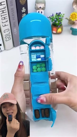 BOTOL MINUM SERBAGUNA ⁉️ADA TEMPAT OBATNYA 😍MaviGadgets