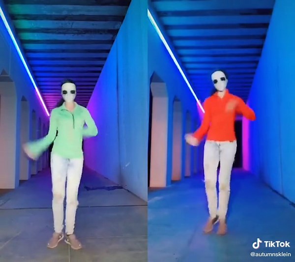 Dancing Girl with Mask - TikTok Compilation