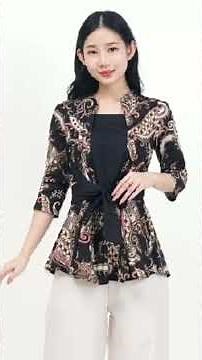Batik Top & Stretch Cotton Skirt Set – So Comfortable to Wear All Day