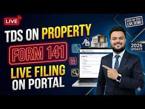 TDS on Property Purchase | Sec 393(1) Update | Form 141 Live Filing on Portal