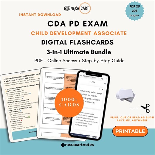 Child Development Associate Exam Flashcards 2026 | CDA Exam Flashcards | Child Development Associate Exam Prep | CDA PD Exam Prep Notes