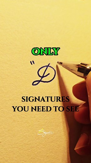 Beautiful Letter 'D' Signature Ideas | Signature Styles & Designer