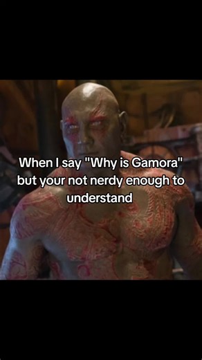 "Why is Gamora" is so iconic 🥹 #marvel #drax #whyisgamora #gamora #ma... | gamora