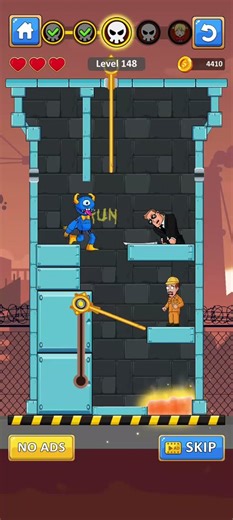 Blue Monster Pin Lvl 148 gameplay (iOS Android)