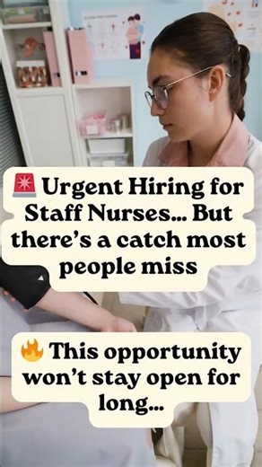 🚨 Staff Nurse Jobs Available Now | Urgent Hiring 2026