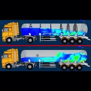 This phenomenon is called sloshing effect and its dangerous that's why the tank moving liquid must have baffle sheets. #uetss #we_make_the_change #Sloshing_effect | UET Science Society