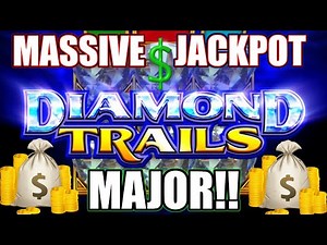 🤑 MASSIVE MAJOR JACKPOT on DIAMOND TRAIL Slot Machine | HIGH LIMIT MAX BET SLOT PLAY