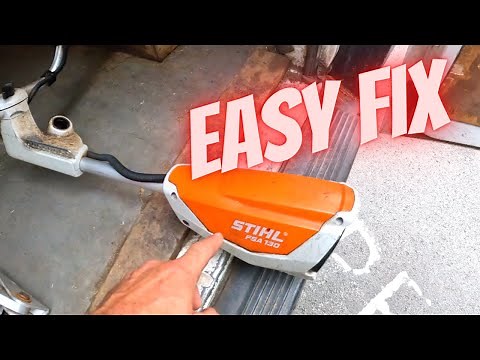 Battery strimmer stopped working?…TRY THIS EASY FIX! #stihl #lewisgardenservicesltd