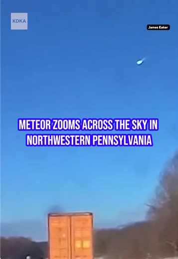 Dashcam video captured a meteor streaking across the morning sky Tuesday, March 17, in Grove City, Pennsylvania — about an hour's drive north of Pittsburgh. An asteroid weighing seven tons and traveling at 45,000 mph zoomed over the skies of multiple states, including Pennsylvania and Ohio, as a meteor, causing a loud boom that some residents mistook for an explosion, officials said. NASA said eyewitnesses from 10 states, Washington, D.C., and the Canadian province of Ontario reported seeing the
