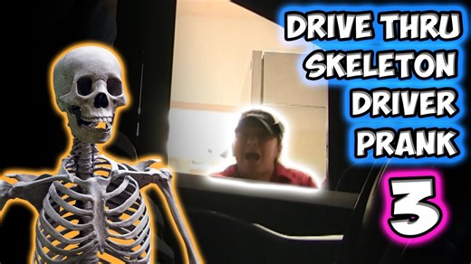 Skeleton driver prank haunts fast food drive-thru employees