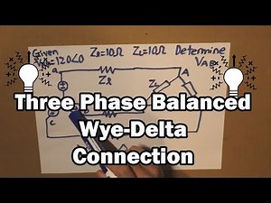 Three Phase Balanced Wye-Delta Connection