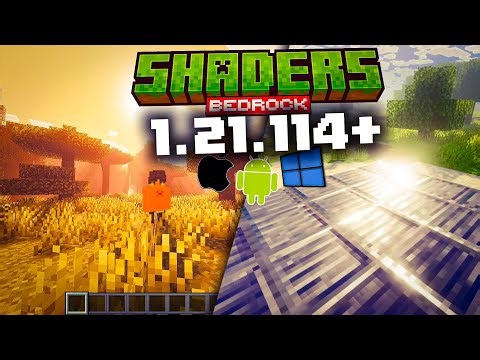 THE 5 BEST SHADERS FOR MINECRAFT BEDROCK 1.21 - 1.21.114 (ANDROID, IOS AND PC) TOP SHADER PE