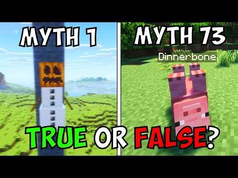 I Tested 100 Minecraft Myths So You Don't Have To