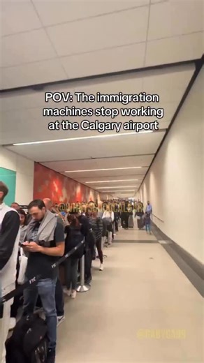 19K views · 75 reactions | Passport kiosks went down at the Calgary airport this weekend, leaving huge lines. Did you get stuck in this?  TT/ gabyga99  DM us the goings on of Calgary to be featured on the page! ‼️ #yyc #calgary #yycnow | What's Good Calgary | Facebook
