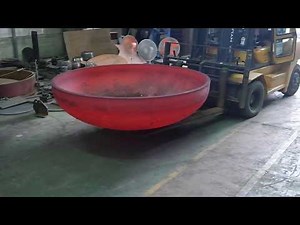 HOT Forming Press, Tank Head, Dish Head, Vessel, CIM Tech www.cim21c.com