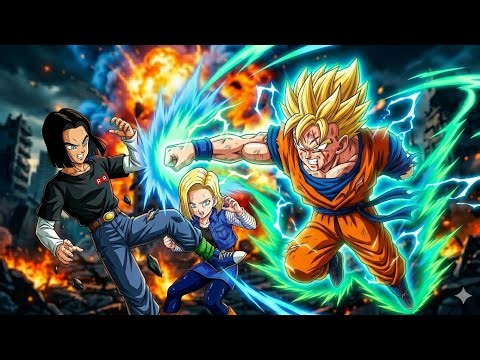 ⚡ Gohan vs Android 17 e 18 – Luta Insana de Dragon Ball!