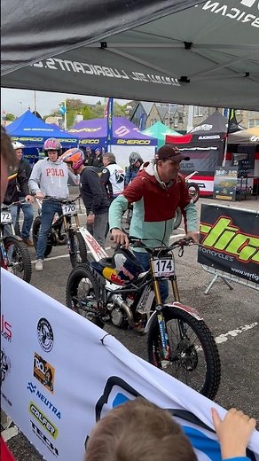 Dougie Lampkin Arrives at Scrutineering 👀 | Scottish Six Days Trial 2026