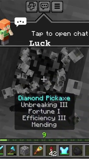 comment for seed Bro my luck is op #minecraft #shorts