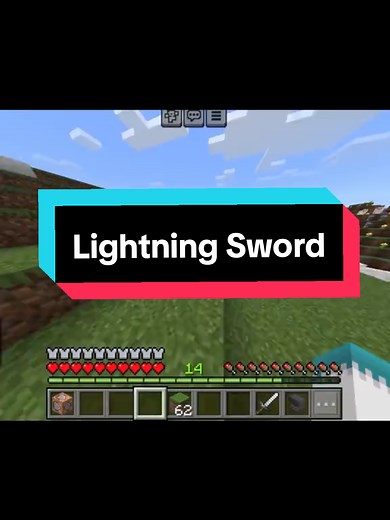 Crafting a Lightning Sword in Minecraft