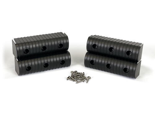 Caliber Bunk Wrap Endcaps for 2x6 Boat Trailer Guides - Black - Qty 4 Caliber Boat Trailer Parts CA2