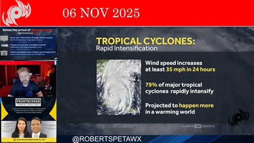 The death toll from Typhoon Tino has now risen to nearly 100, following the catastrophic rainfall and flooding we’ve seen across parts of the Philippines — especially in Cebu. Now, Tino (Kalmaegi) is moving west and will make landfall in Vietnam within the next 24 hours, bringing additional flooding and strong winds to areas already soaked by the northeast monsoon. Meanwhile, a new storm — Fung-Wong (Uwan) — is organizing south of Guam. The ECMWF, GFS, and Google DeepMind models all point toward