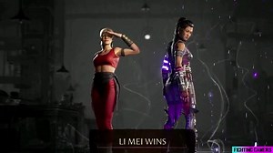 Li Mei Intro, Win Pose Vs Kitana and Johnny Cage | Fighting Gamers