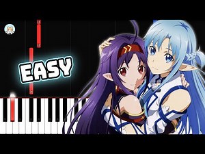 Sword Art Online II ED 3 - "Shirushi" - EASY Piano Tutorial & Sheet Music