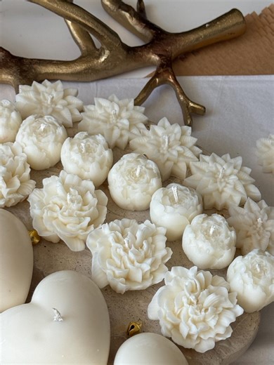 Custom Bulk Flower Candles, Peony, Daisy, Tulip, Carnation, Heart, Wedding, Easter Guests Favors, Handmade Decorative Candle, Soy & Beeswax - Etsy