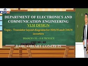 Transistor Layout Diagram For NMOS And CMOS Inverters | VLSI Design | ECE | Online Education | DBSIT