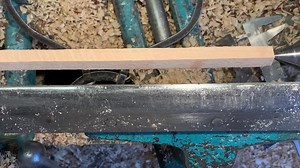 Please do not copy these methods unless you are very comfortable with your skills. Some jobs are a lot tricker than they appear. Woodturners are responsible for their own safety Just sorting some sample chopsticks for a customer I like so happy to help. Wenge and Beech, hard wax oiled and buffed so food safe and water resistant. Ready for the silver handle to be fitted. | The woodturners