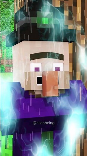 Why villager turned into witch - Minecraft Animation #shorts