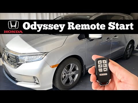 2018 - 2022 Honda Odyssey - How To Use Remote Start Feature On Remote Key Fob