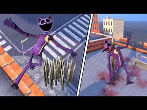 Poppy Playtime Catnap NPC Ragdolls Physics Compilation #102 | Overgrowth