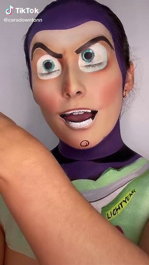 Creative Makeup Look Inspired by Cartoon Characters