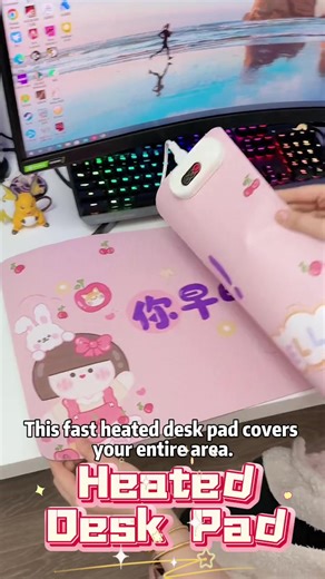 Turn your entire desk into a cozy heater! 🖥️🔥 This huge 31.5