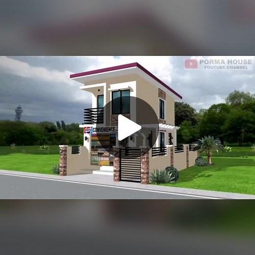 House Design with Mini Store Ideas