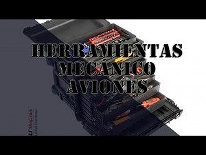 CAJA DE HERRAMIENTAS DE UN MECÁNICO DE AVIONES