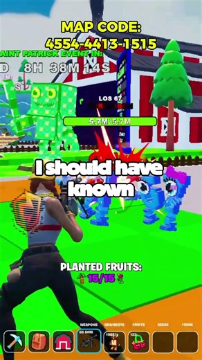 I found a NEW SECRET CODE in Fruits Versus Brainrots! 📍🔥#fruitsvsbrainrots #fortnitecreative