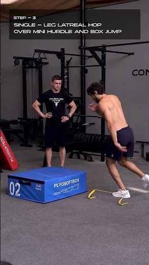 Single-Leg Lateral Hurdle Hop to Box Jump IN 4 STEPS