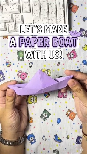 How to Make an EASY Paper Boat ⛵️ | Step-by-Step DIY Origami #diy #craftyhome #diycrafts #shorts