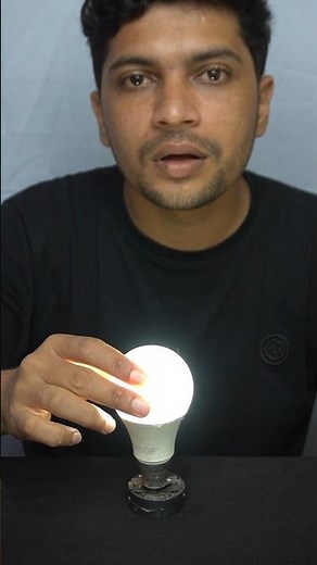 Can a Magnet Turn ON a Bulb Using a Blade? 🤯 #Shorts #Electricity #Physics